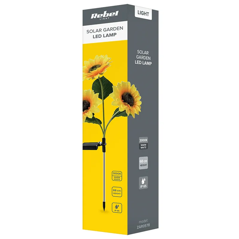 Lampa Solara Decorativa Floarea Soarelui Rebel
