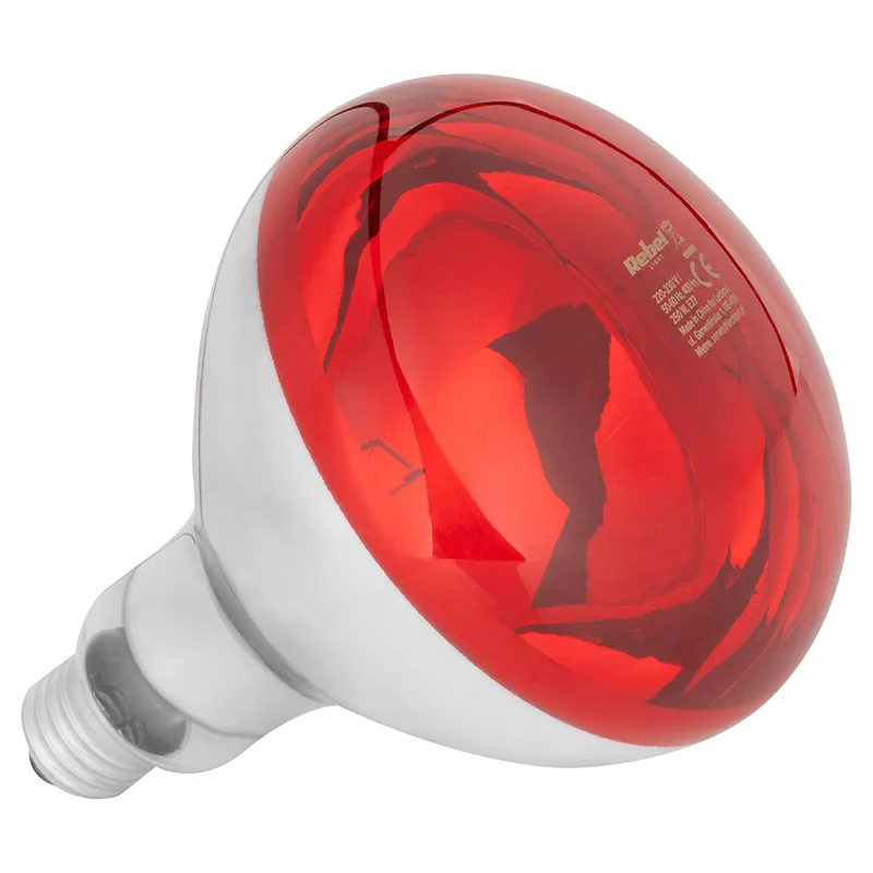 Bec Infrarosu Crestere Pui E27 R125 250W Rebel