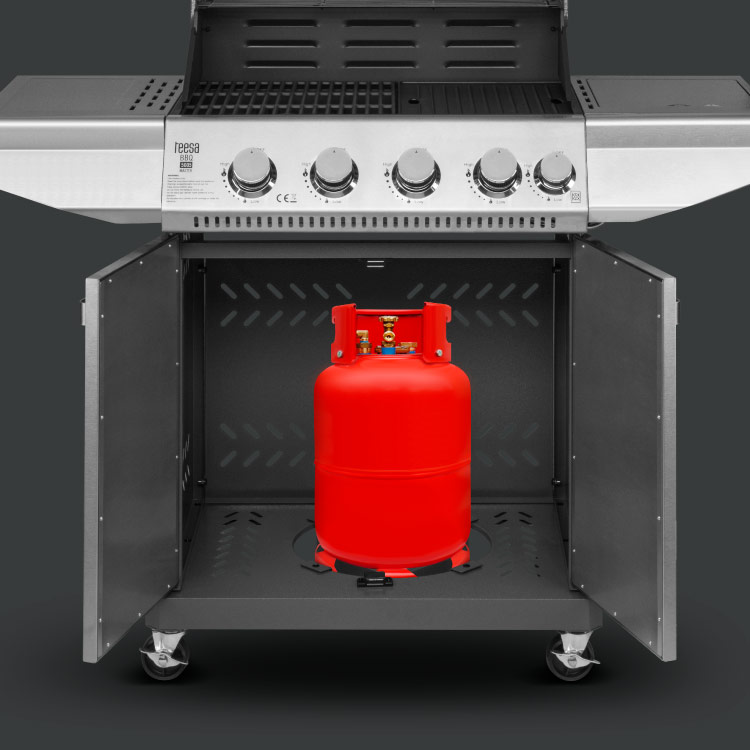 Grill gaz cu spatiu pentru butelii